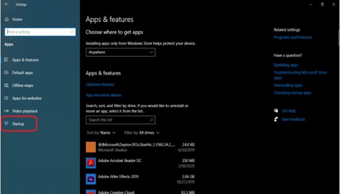 ¿Cómo deshabilitar aplicaciones en Windows 10?
