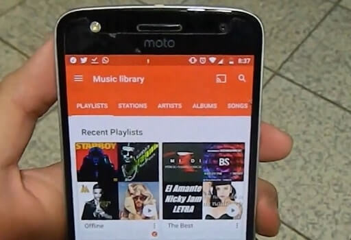 Google Play Música Spotify