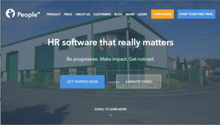Software de recursos humanos basado en la web PeopleHR 