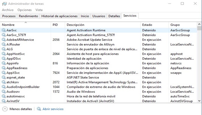 Cómo abrir y usar el Administrador de tareas en Windows 10