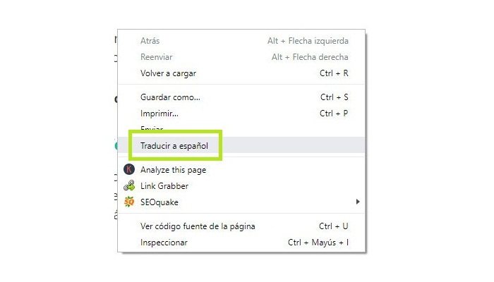 Traducir haciendo clic con el botón derecho del ratón